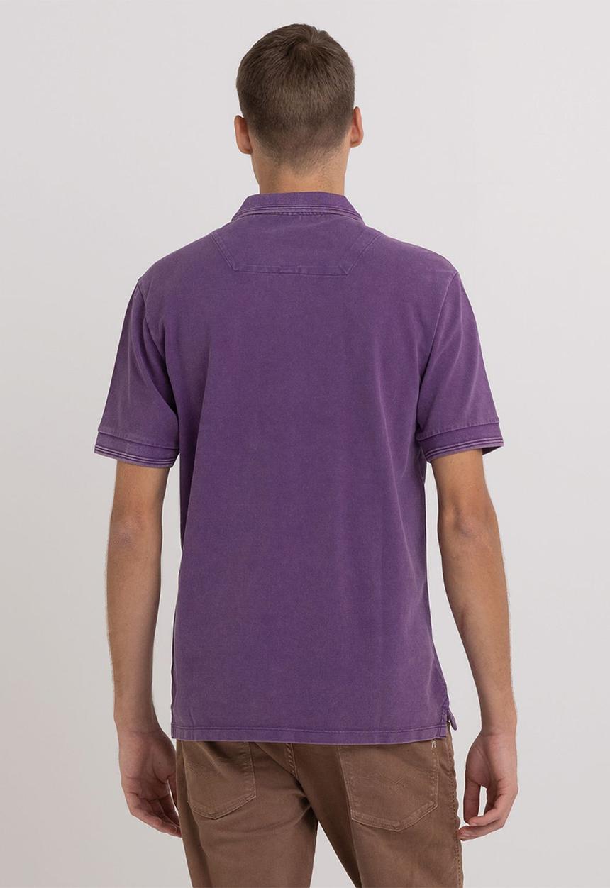 Replay - Garment dyed cotton piquet - violator