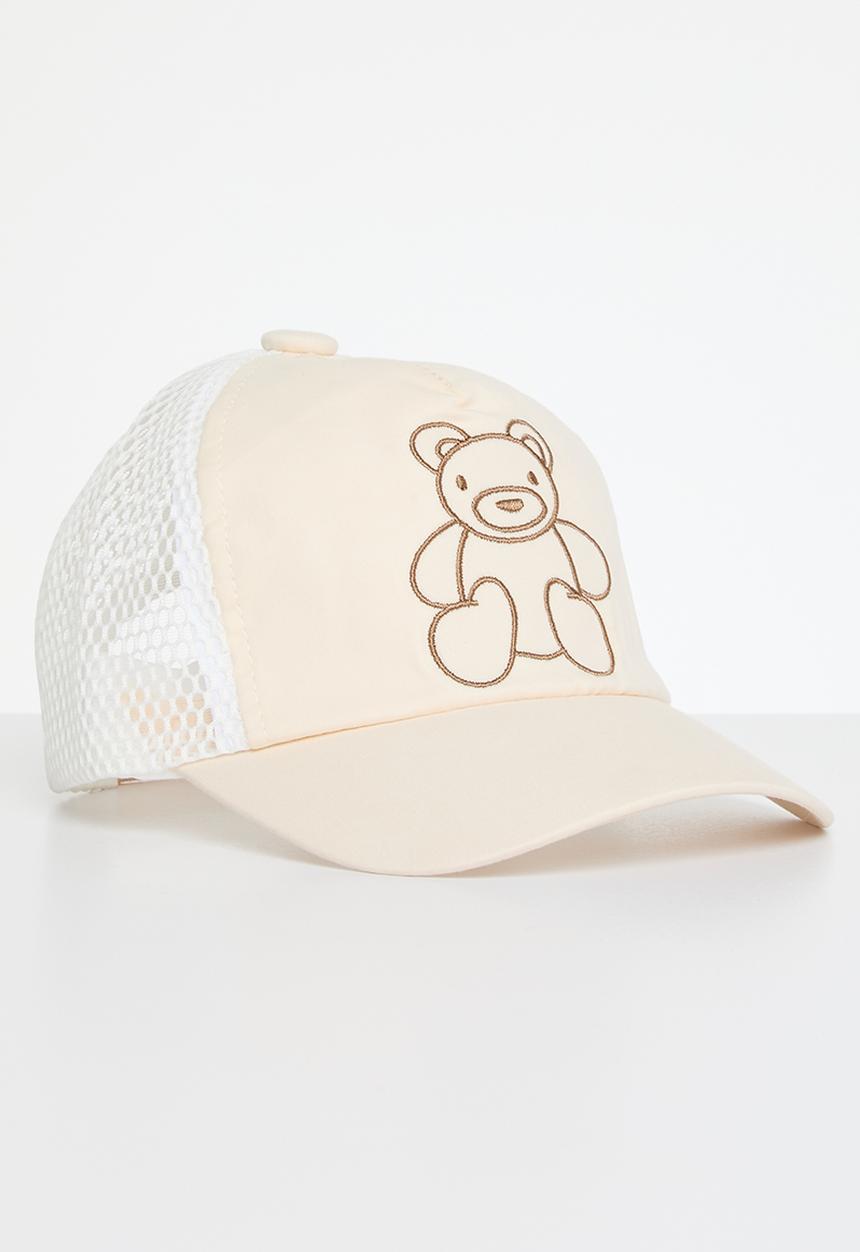 Pop Candy - Bear print cap - khaki