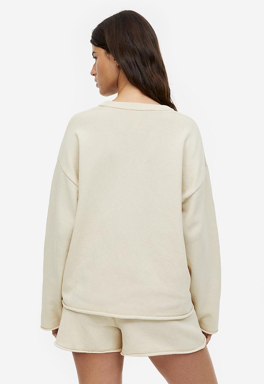 H&M - Fine-knit shorts - white