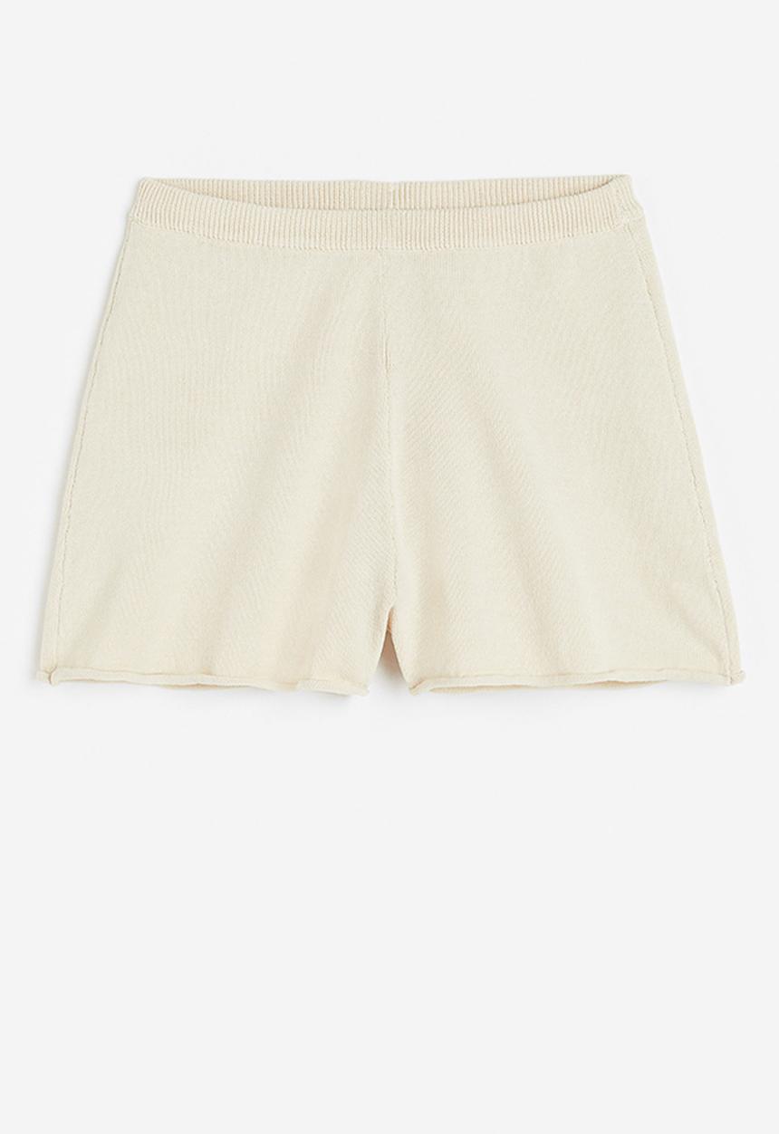 H&M - Fine-knit shorts - white