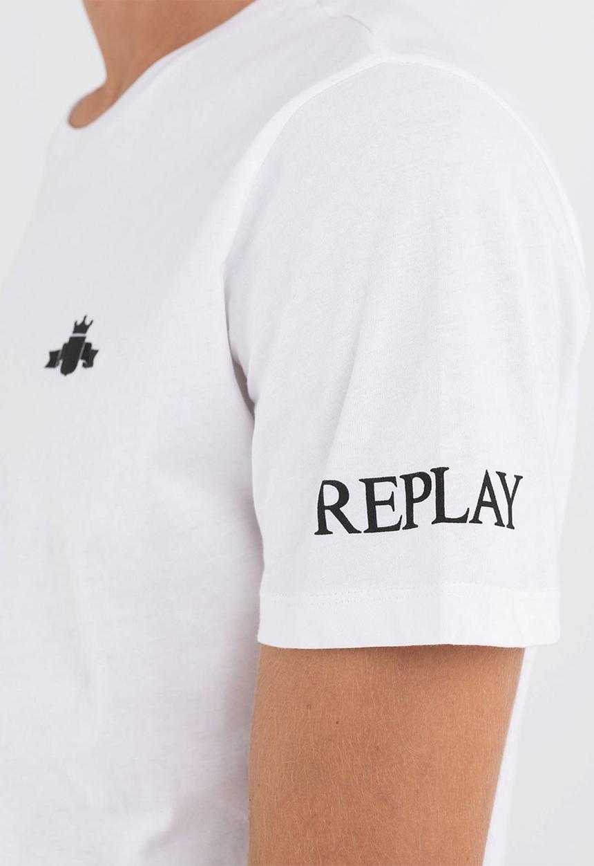 Replay - Compact cotton jersey - white