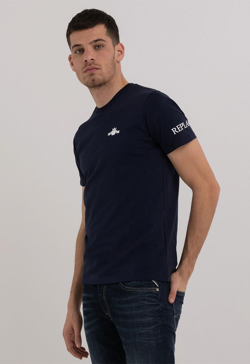 Replay - Compact cotton jersey - blue