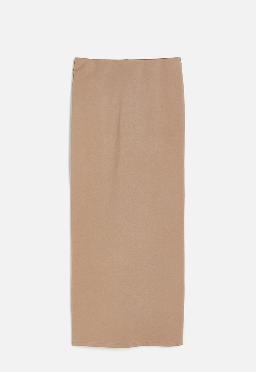 H&M - Long jersey skirt - beige
