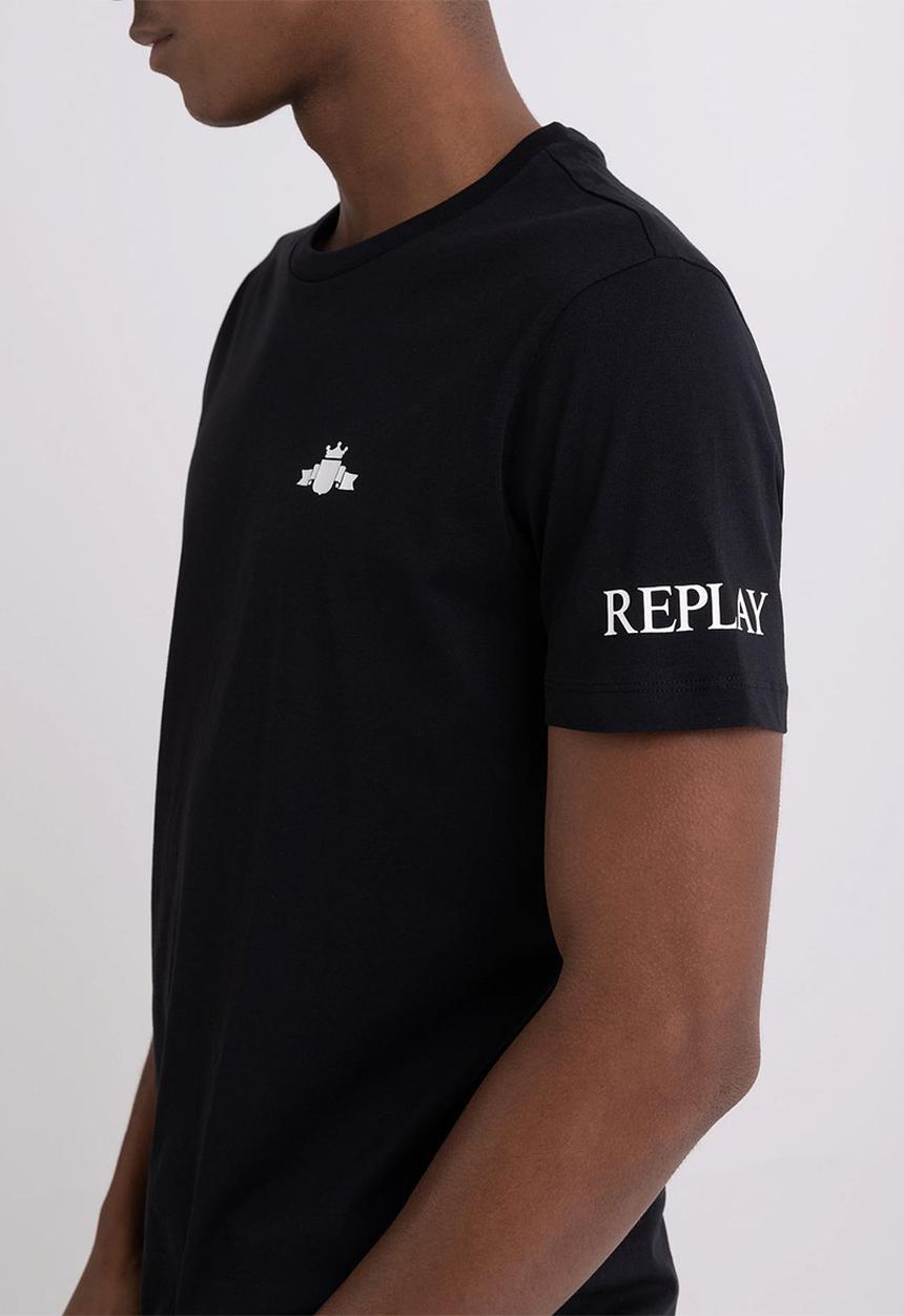 Replay - Compact cotton jersey - black