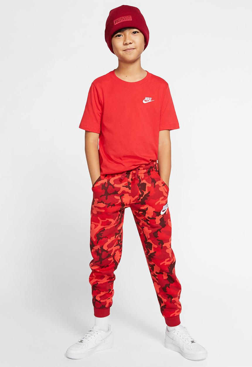 Nike - B nsw tee emb futura - university red/white