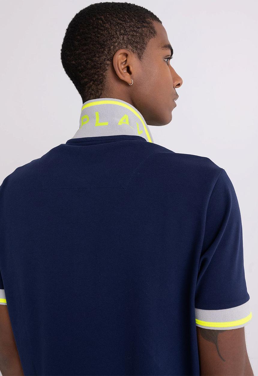 Replay - Stretch piquet - navy blue