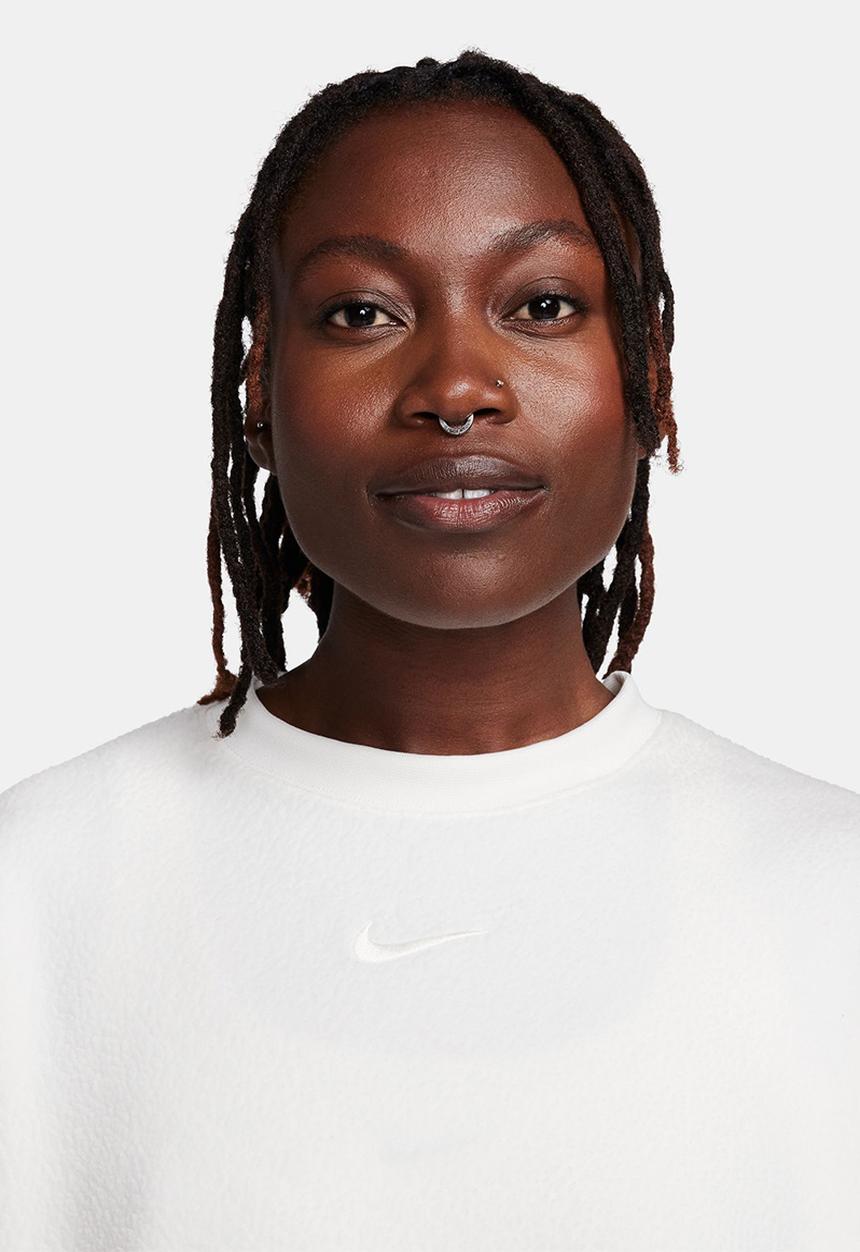 Nike - W Nsw plsh mod crop crew - sail / sanddrift