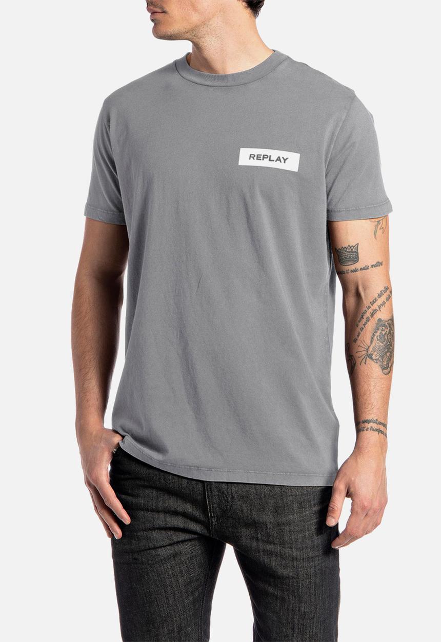 Replay - G. dyed organic cotton jersey - iron grey