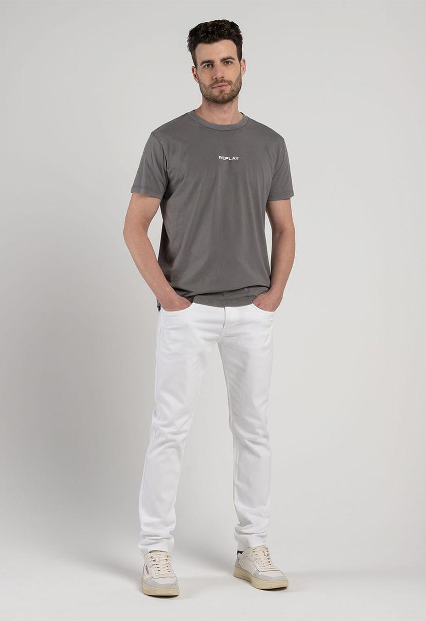 Replay - G. dyed organic cotton jersey - iron grey