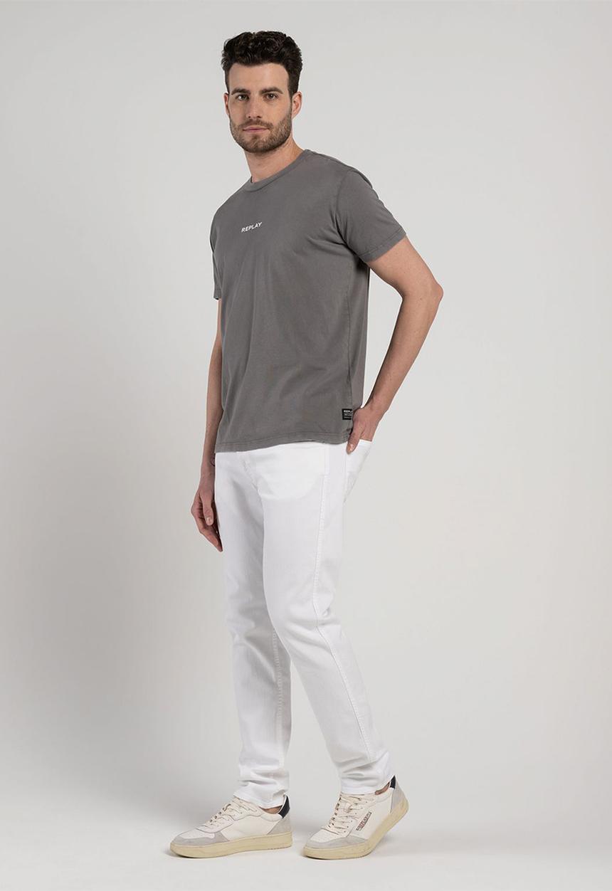 Replay - G. dyed organic cotton jersey - iron grey