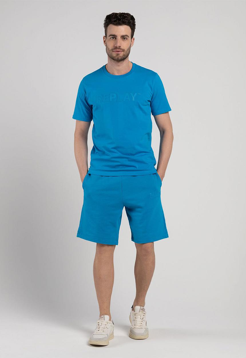Replay -  Piece dyed organic cotton jersey - neon sky