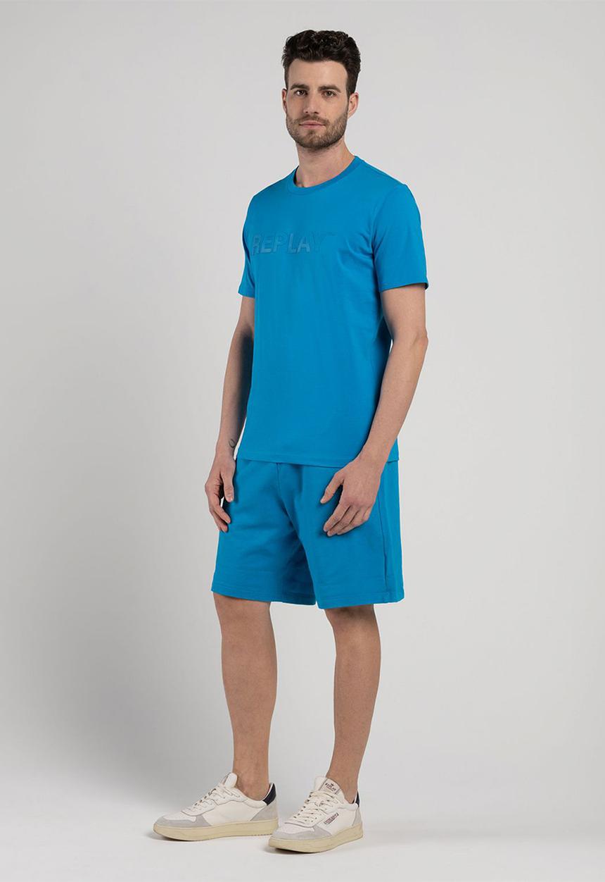Replay -  Piece dyed organic cotton jersey - neon sky
