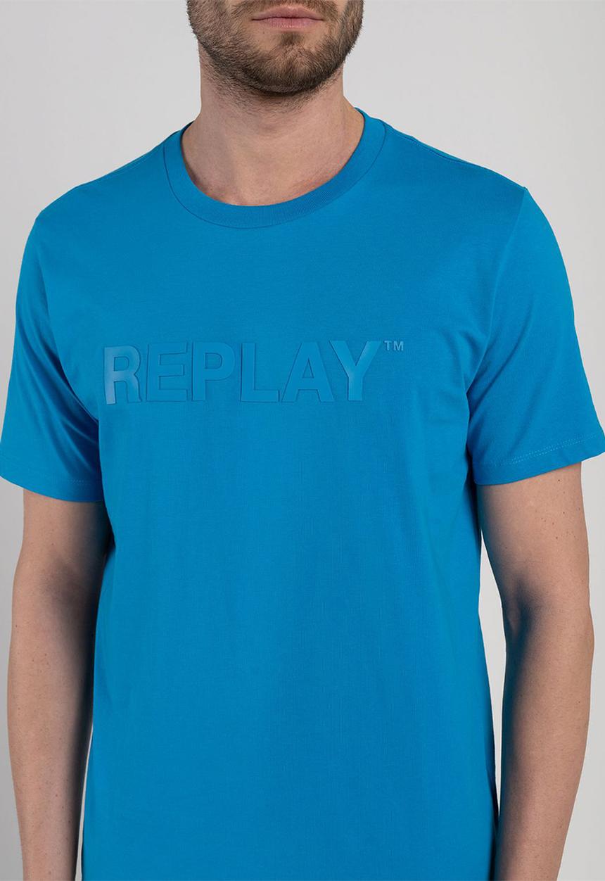 Replay -  Piece dyed organic cotton jersey - neon sky