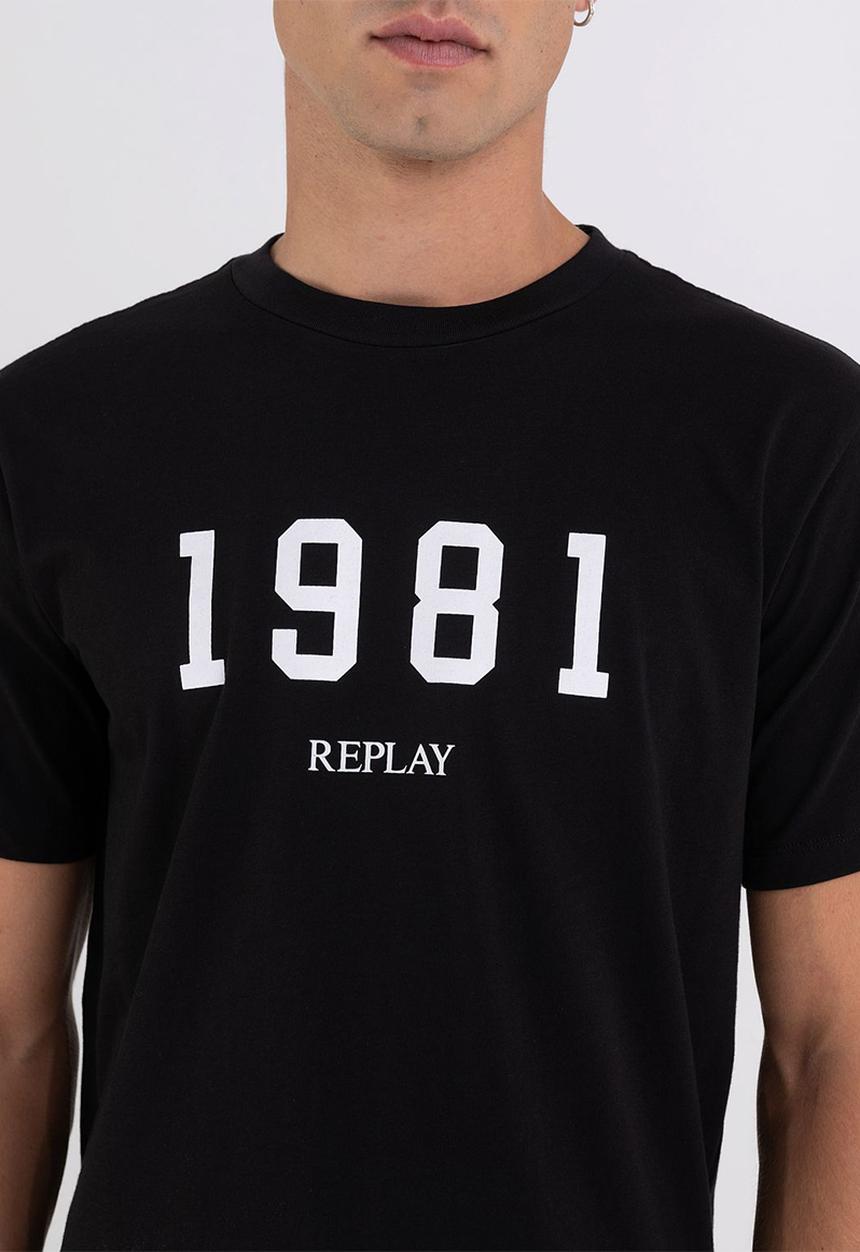 Replay - Compact cotton jersey - black