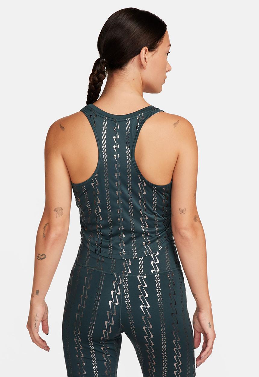 Nike - W Nk one df tank aop - deep jungle / black