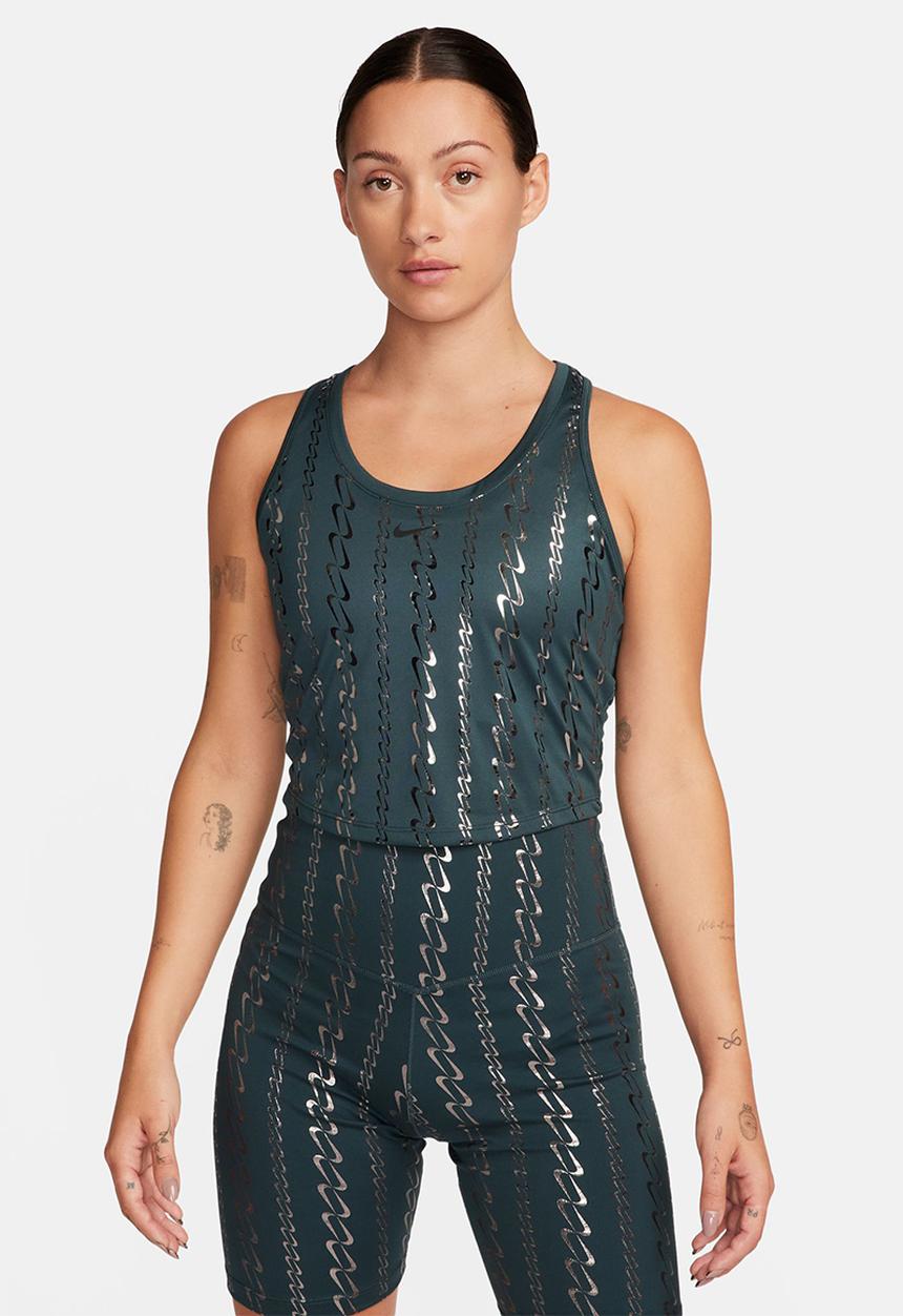 Nike - W Nk one df tank aop - deep jungle / black