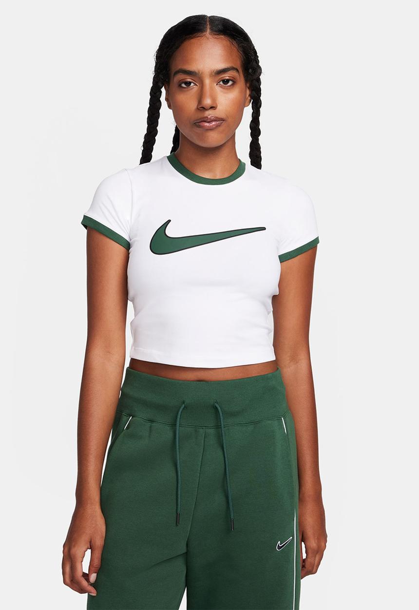 Nike - W nsw tee baby sw - white / fir