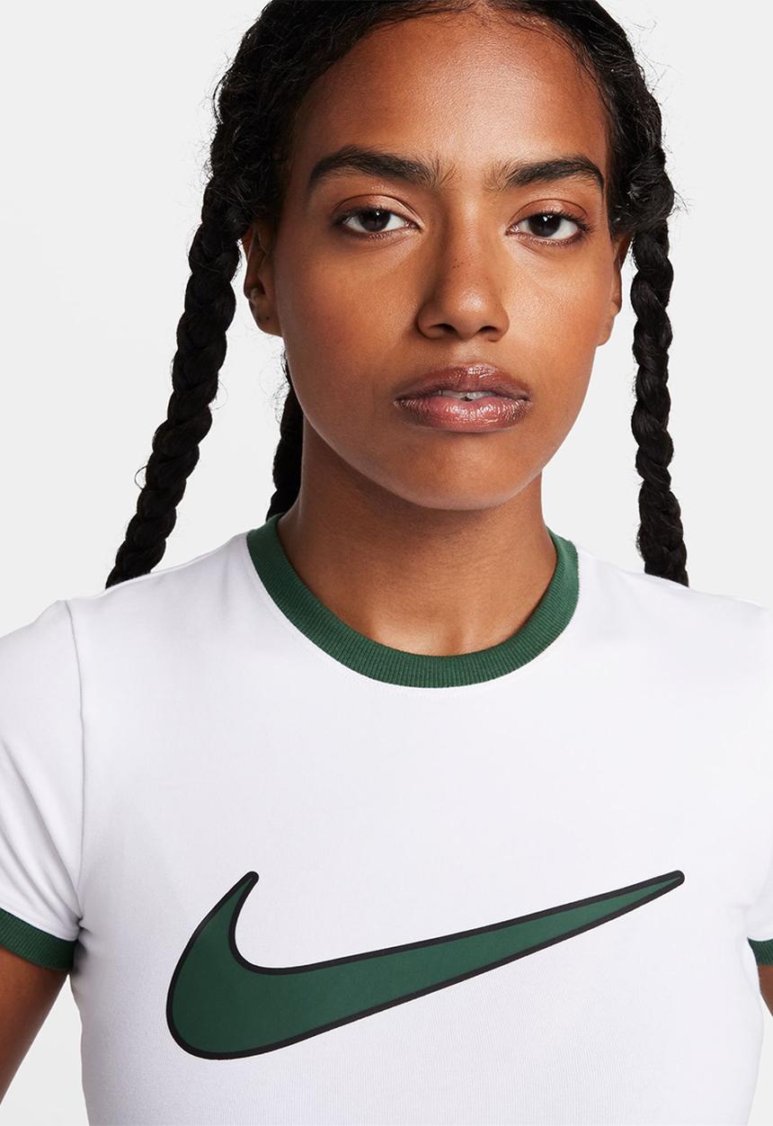Nike - W nsw tee baby sw - white / fir