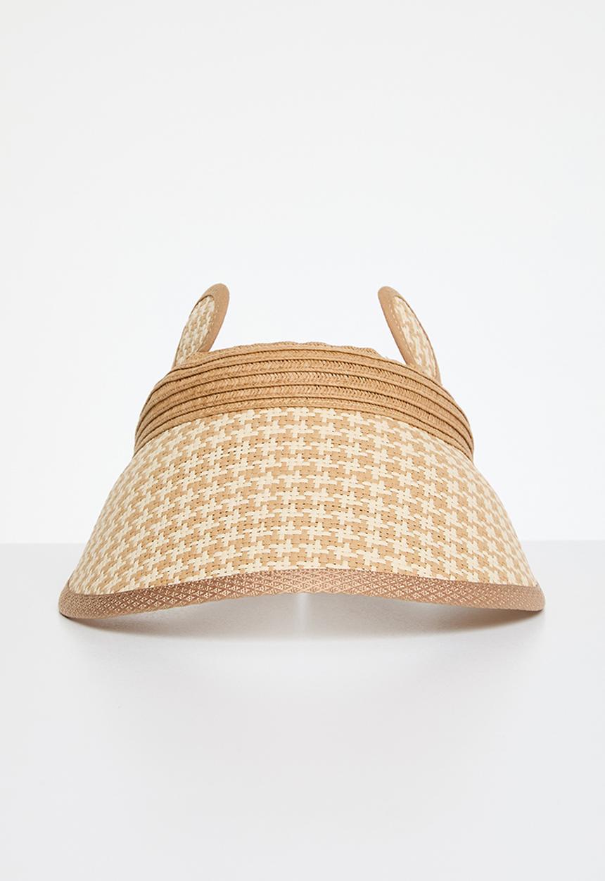 Pop Candy - Straw visor cap - khaki