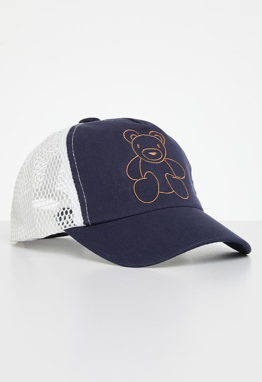 Pop Candy - Bear print cap - navy