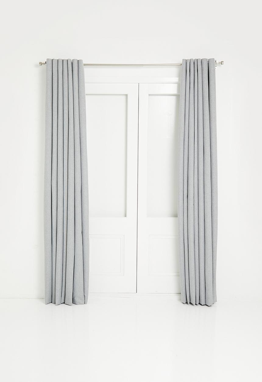Design Collection - Blockout eyelet curtain - light grey