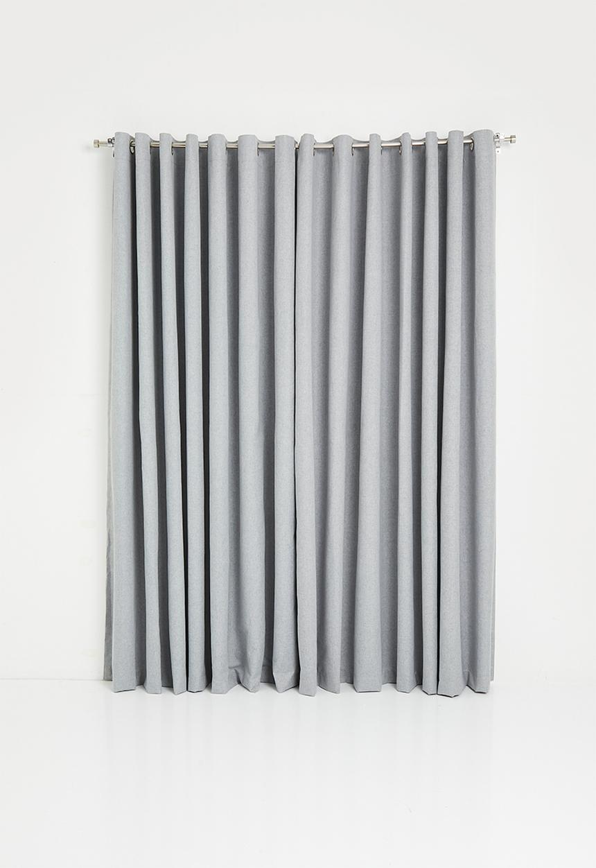Design Collection - Blockout eyelet curtain - light grey