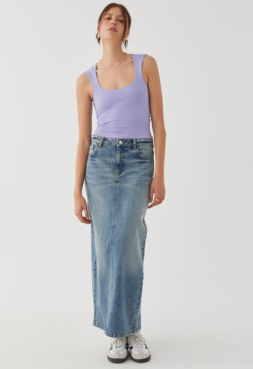 Supré  - Luxe Scoop Neck Tank - Cloudy Lilac