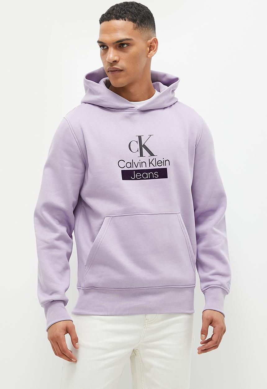 Calvin Klein - Stacked archival hoody - lavender aura