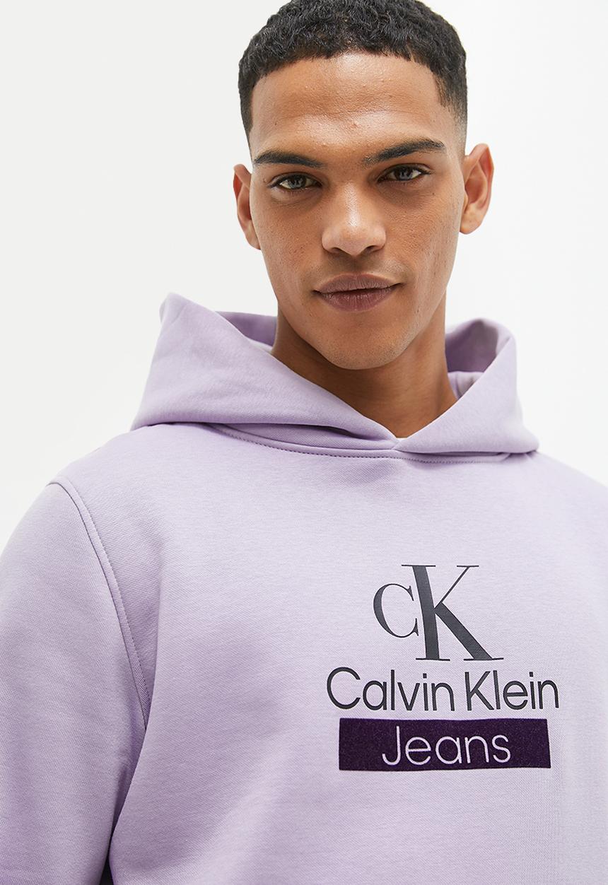 Calvin Klein - Stacked archival hoody - lavender aura