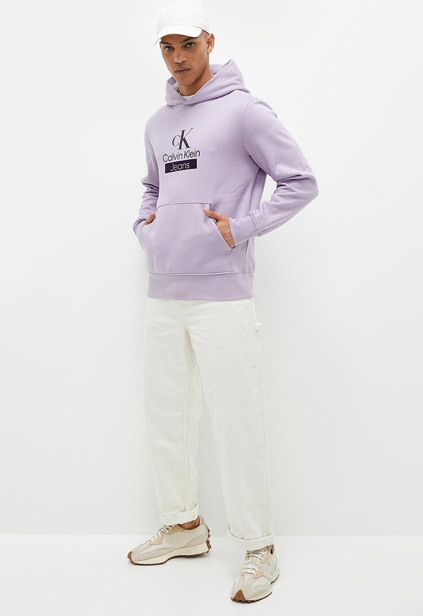 Calvin Klein - Stacked archival hoody - lavender aura