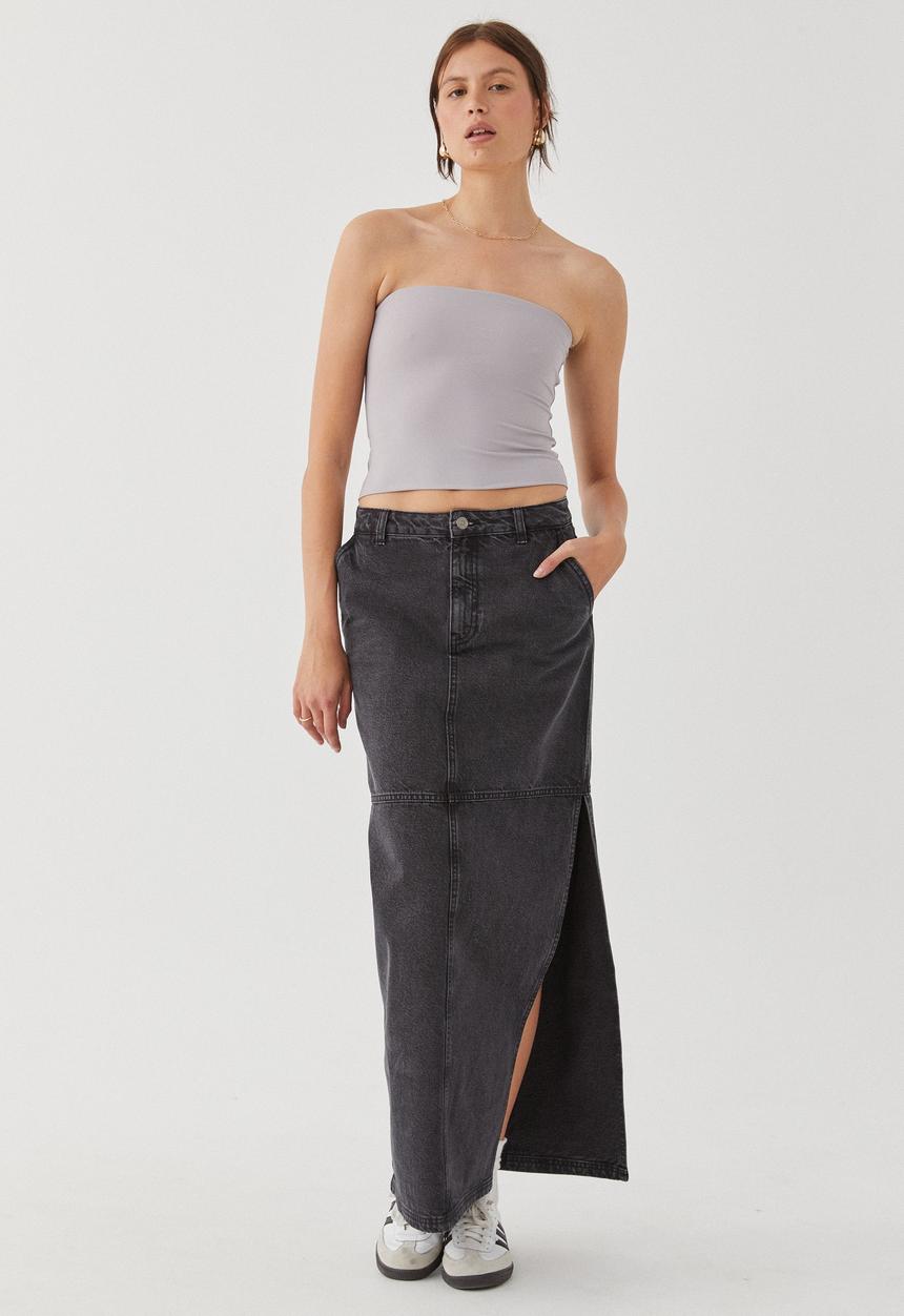 Supré  - Luxe Longline Tube Top - Blue Stone