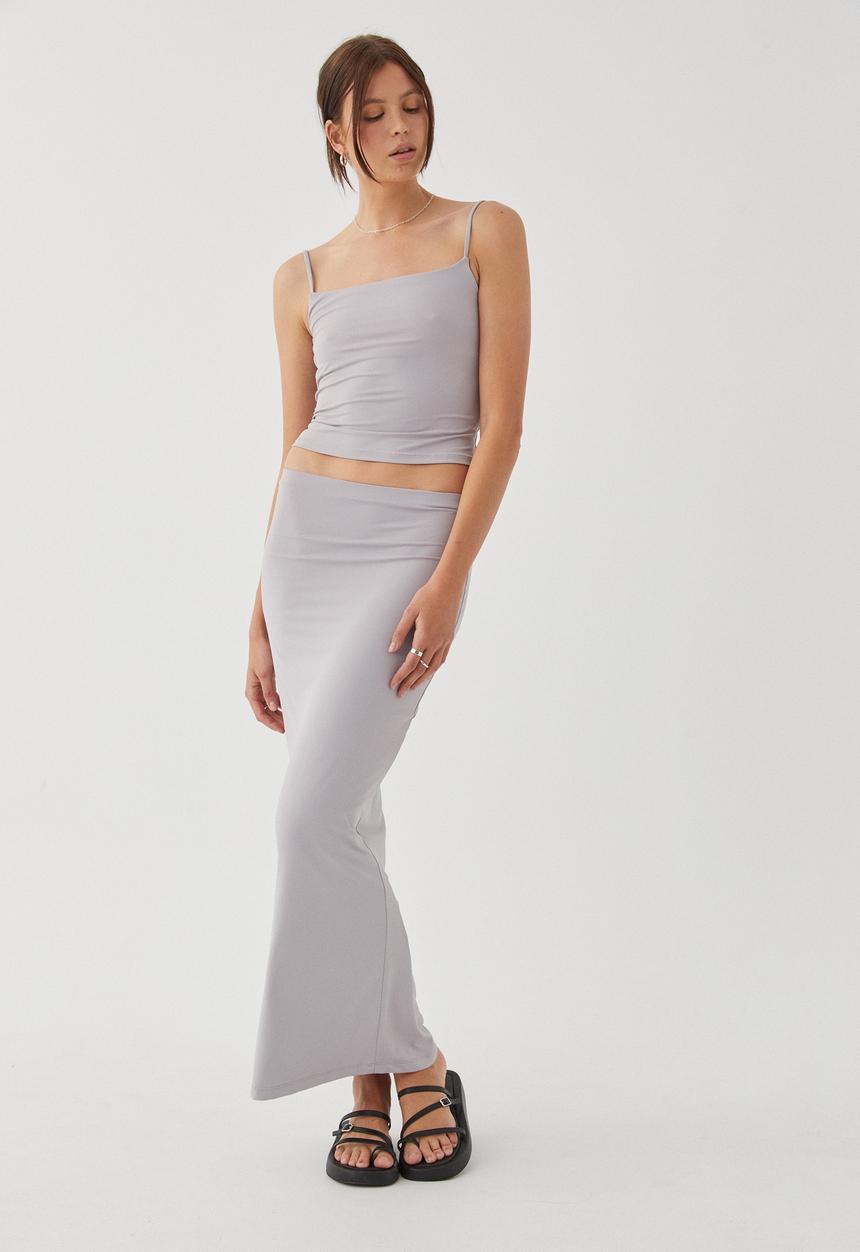 Supré  - Luxe Hipster Maxi Skirt - Bluestone