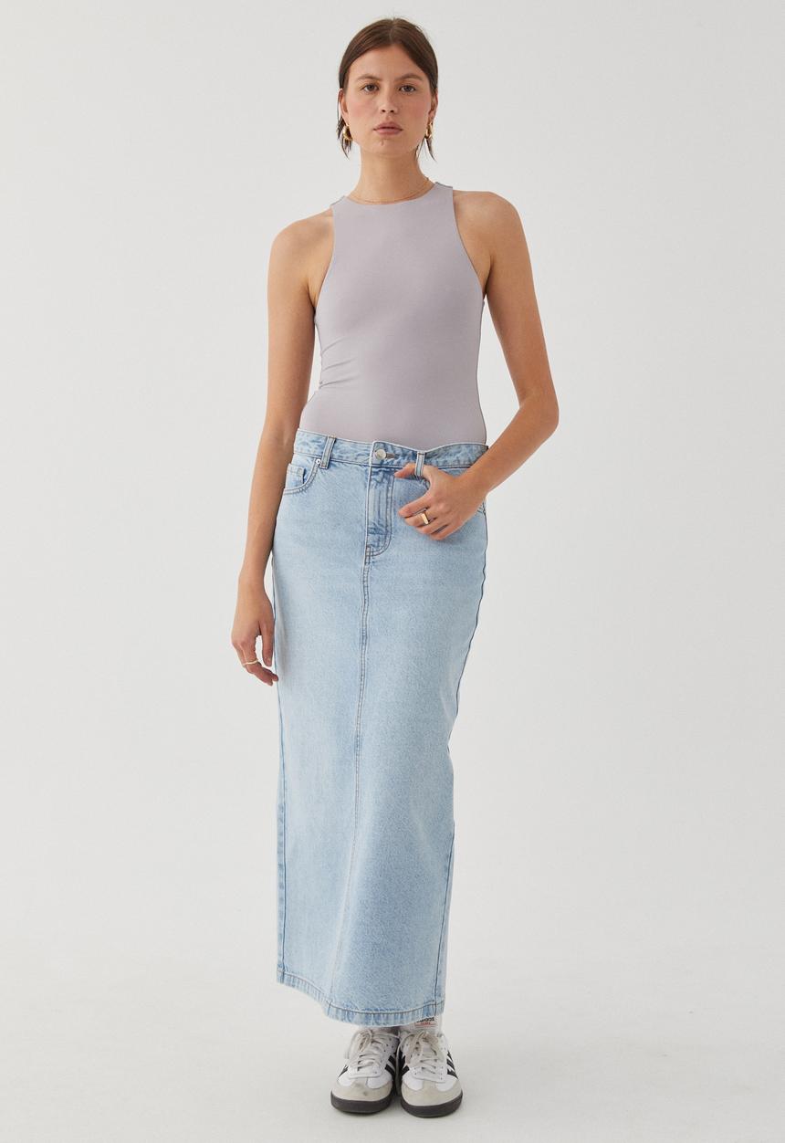 Supré  - Julia Tank Bodysuit - Blue Stone