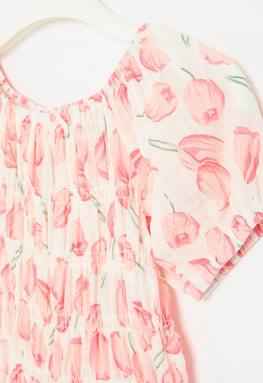 Pop Candy - Puff sleeve top - pink