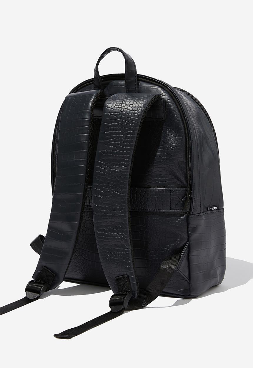 Typo - Off the grid travel backpack - black textured