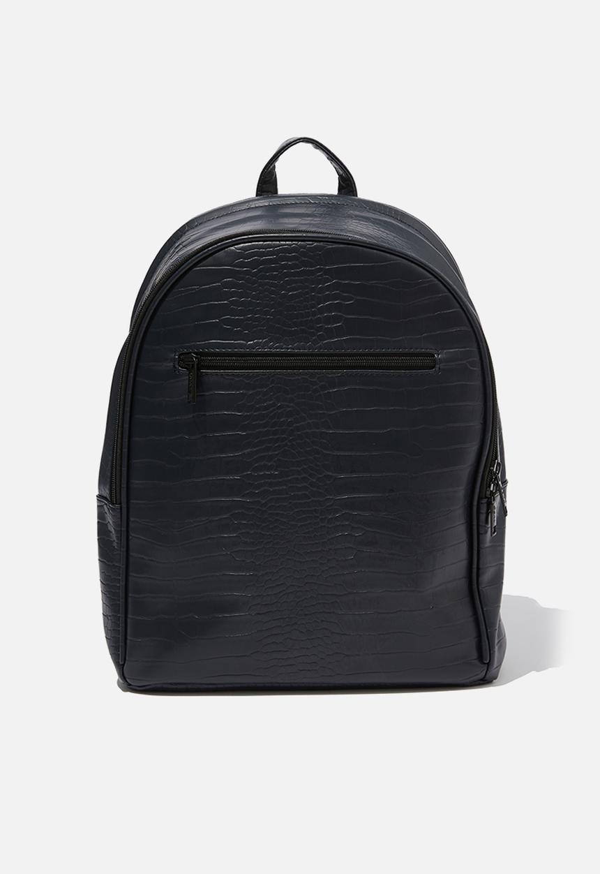 Typo - Off the grid travel backpack - black textured