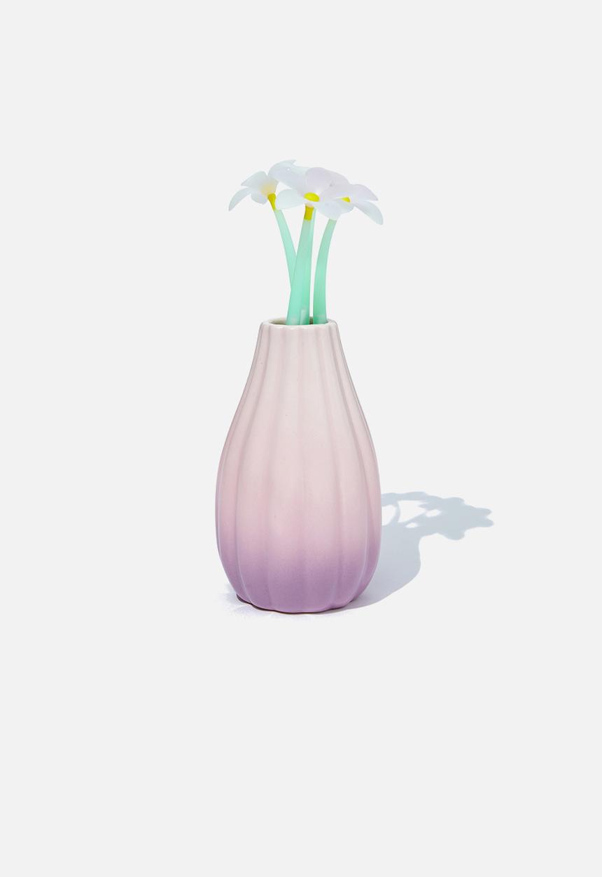 Typo - Flower vase pen set - soft pop pink