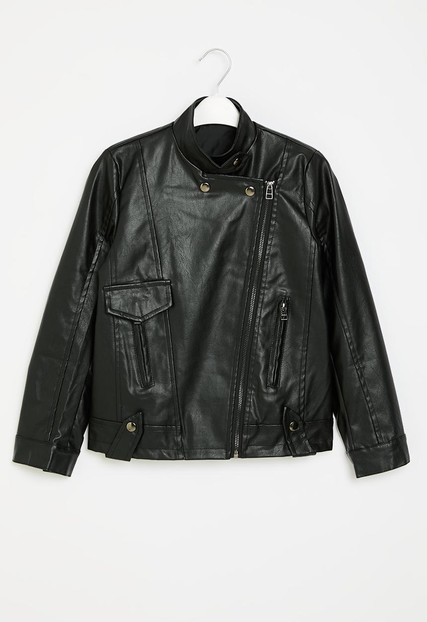 Pop Candy - Faux leather jacket - black