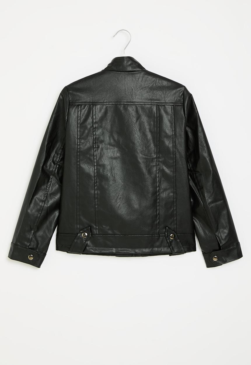 Pop Candy - Faux leather jacket - black