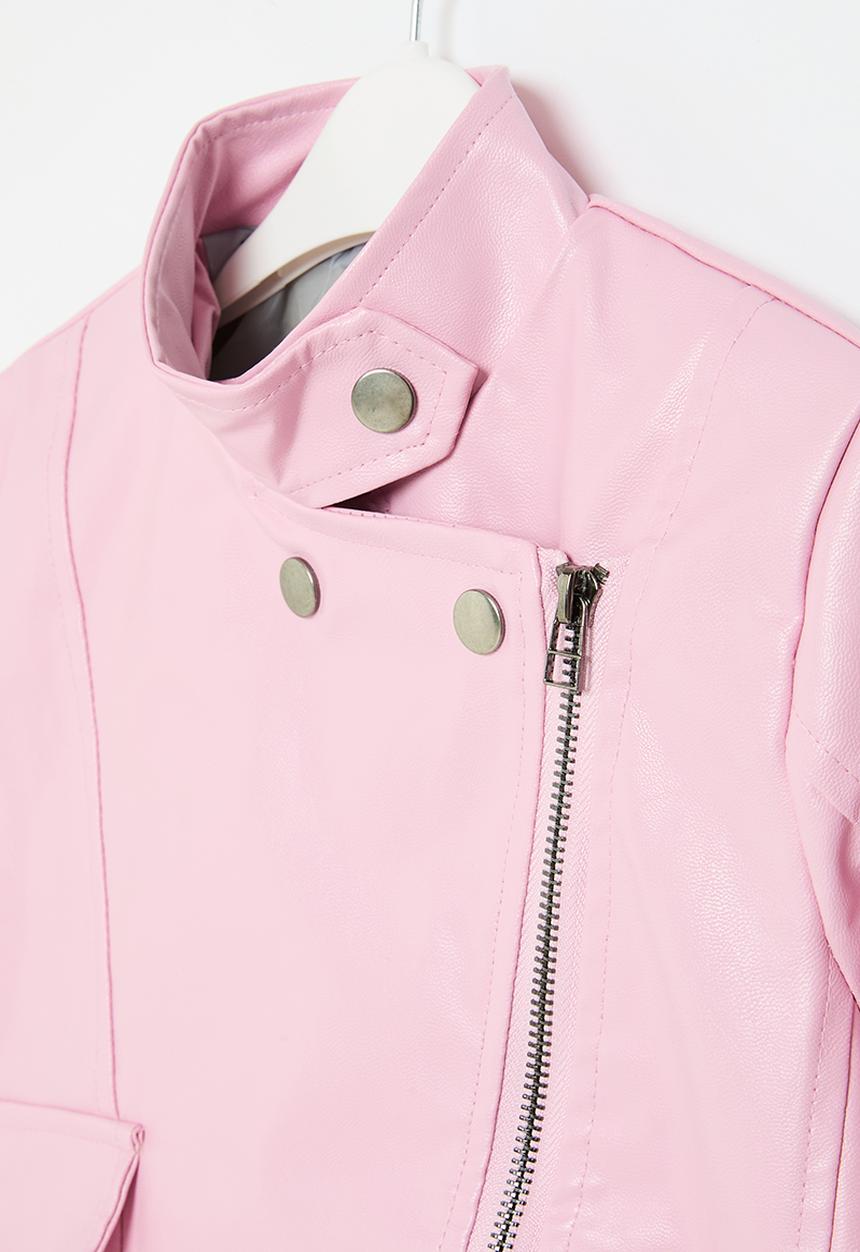 Pop Candy - Faux leather  jacket - pink