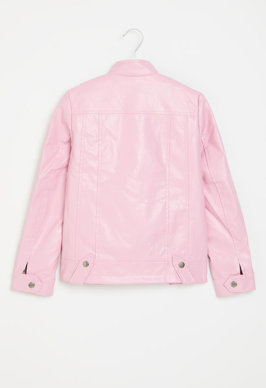 Pop Candy - Faux leather  jacket - pink