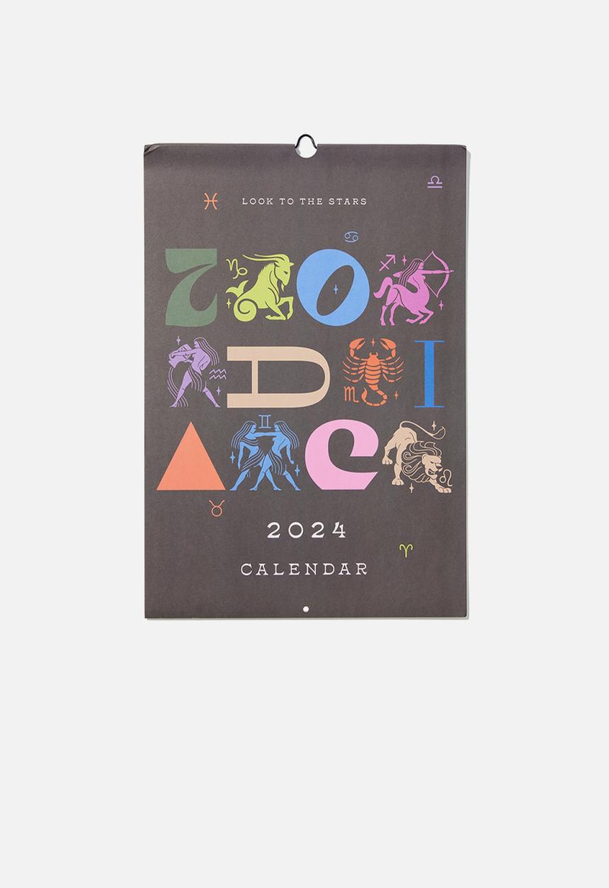 Typo - 2024 A3 Art series calendar - 2024 zodiac