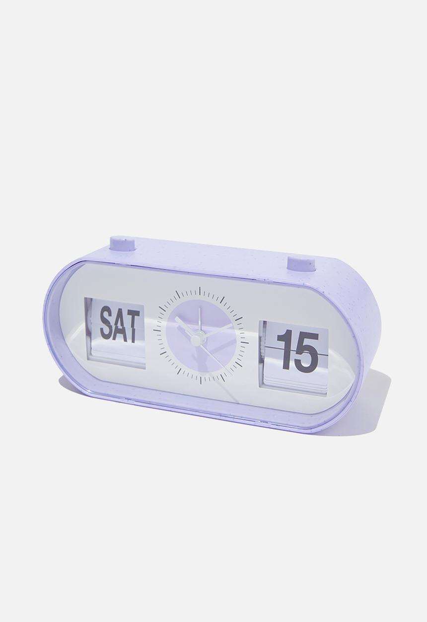 Typo - Flip clock V2.0 - soft lilac speckle