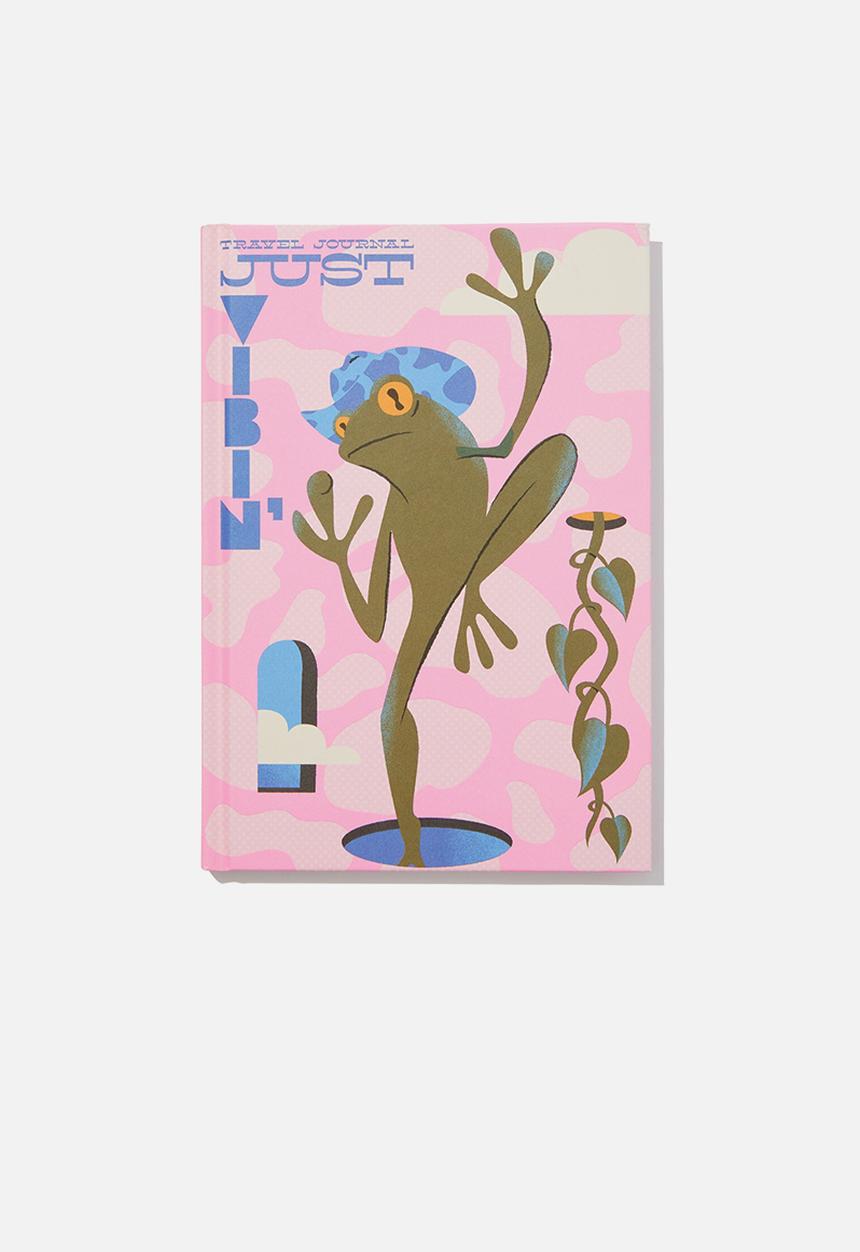 Typo - A5 activity journal - just vibin groovy frog