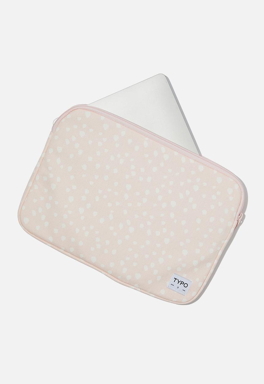 Typo - Take me away 13 inch laptop case - spots/ballet blush