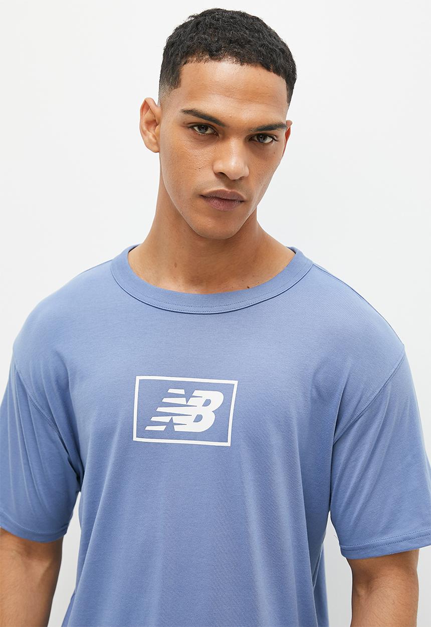New Balance  - NB Essentials Logo Tee - blue