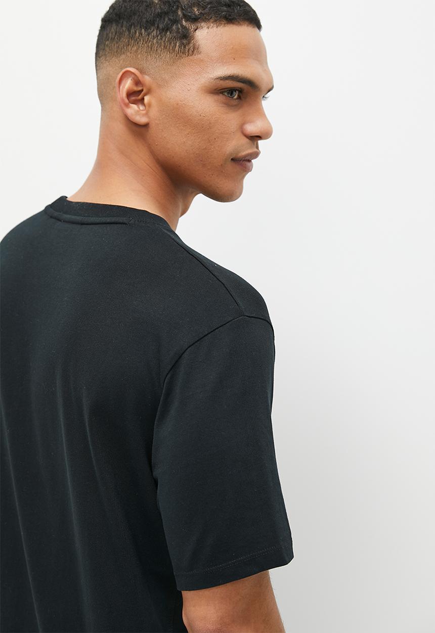 Superdry. - Code sl applique tee - black
