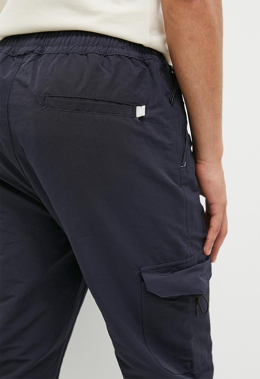 urban° - Mens Urban core cargo with HD print Pants - Black Iris