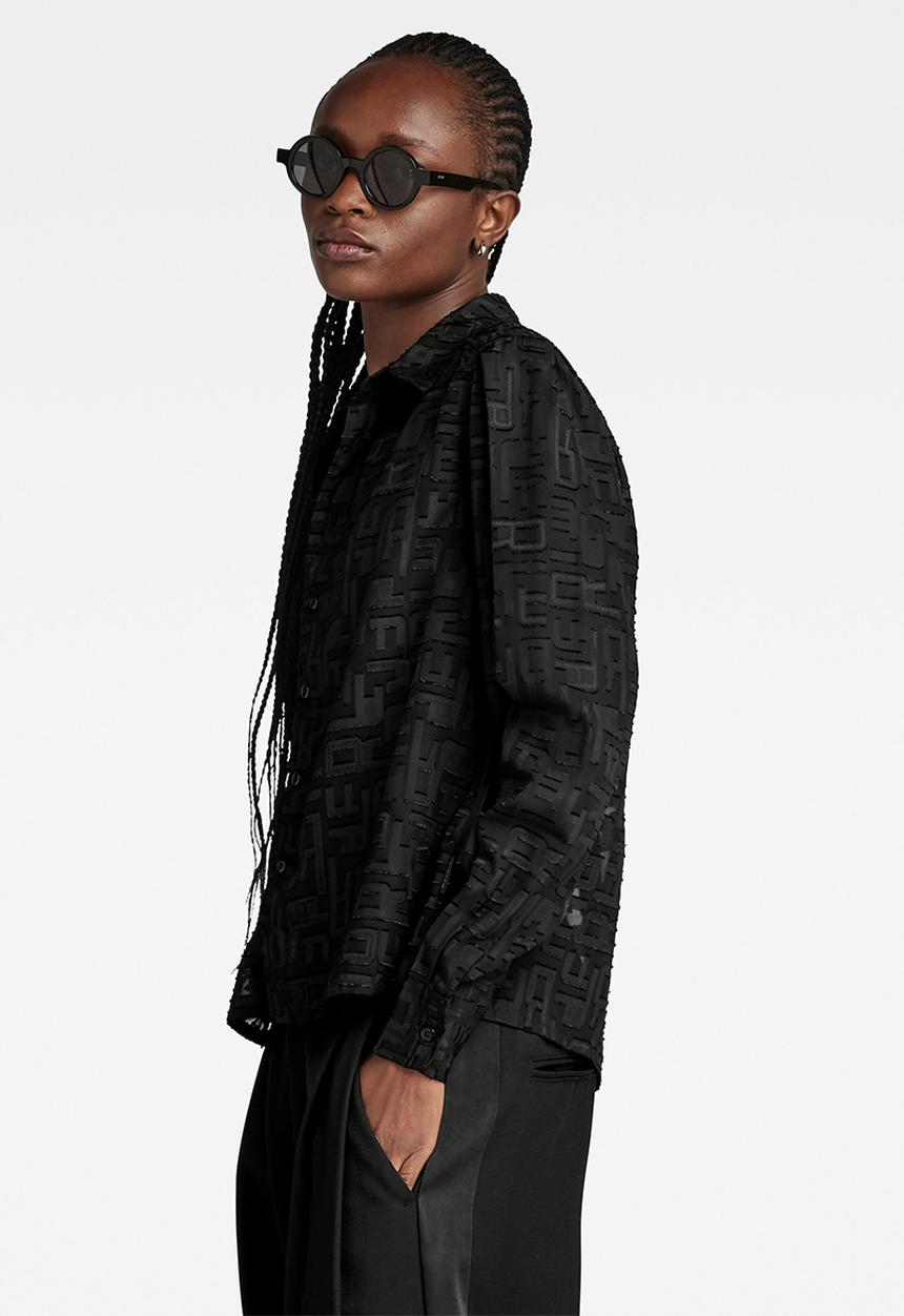 G-STAR - Boxy shirt long sleeve women - dk black