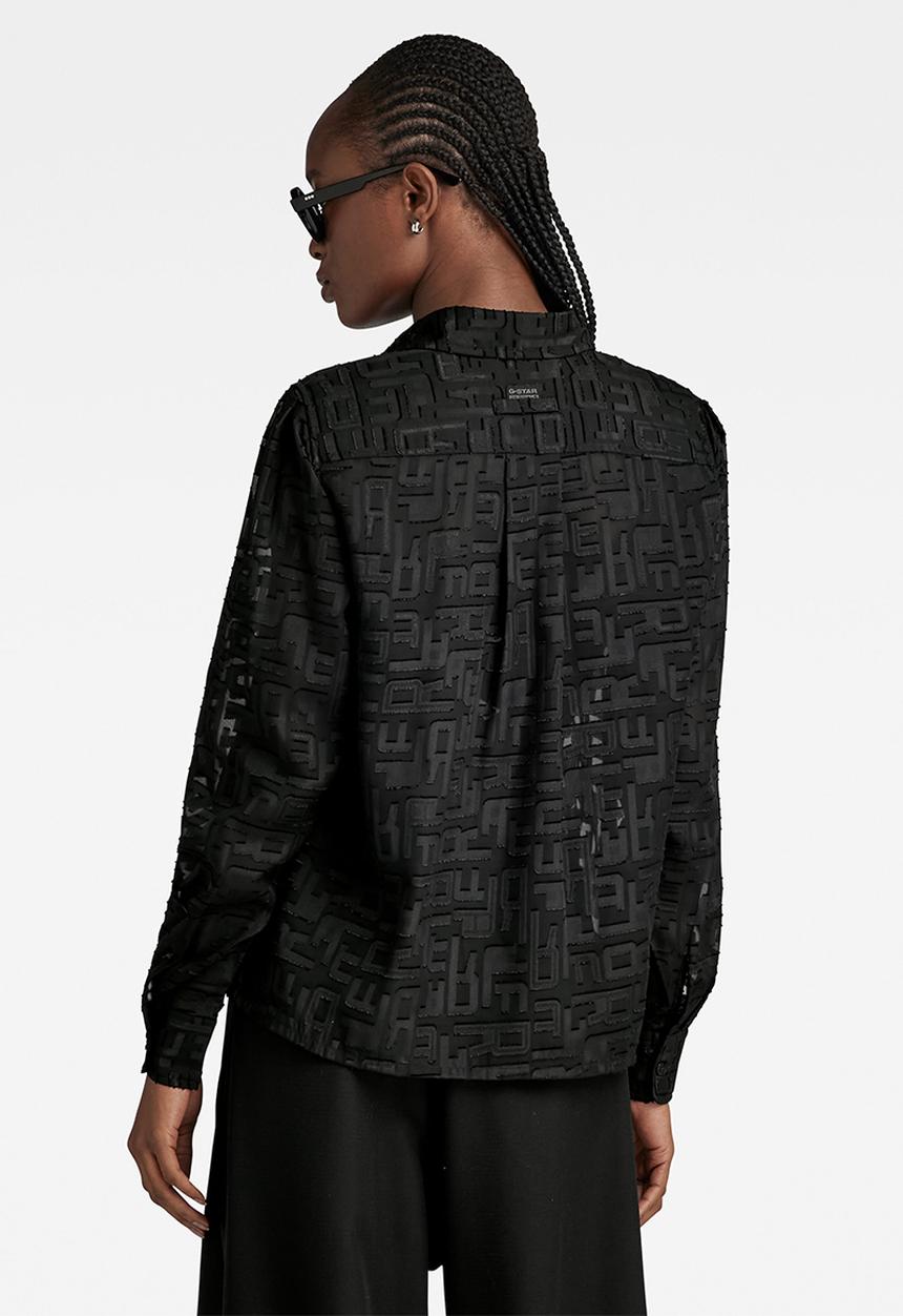 G-STAR - Boxy shirt long sleeve women - dk black